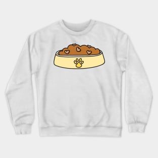 Yellow Heart Pet Food Bowl Crewneck Sweatshirt